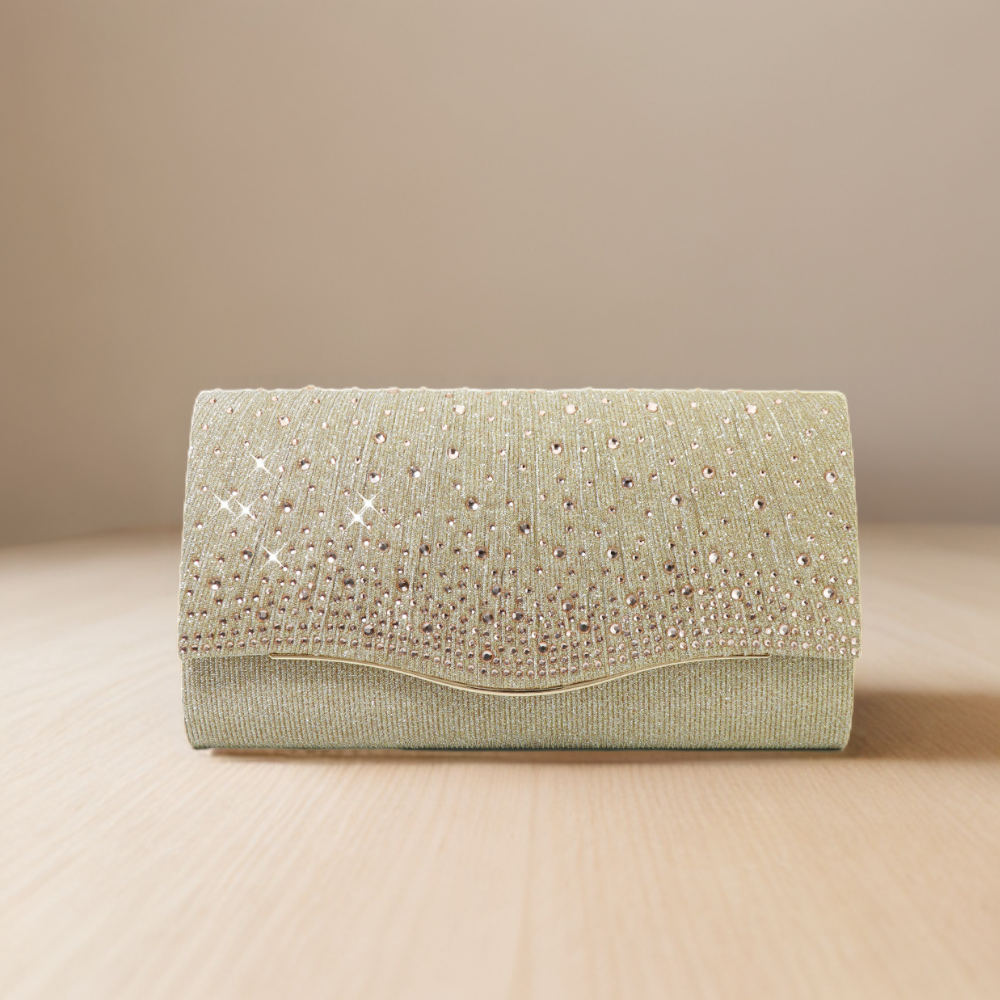 Pochette de soirée en strass