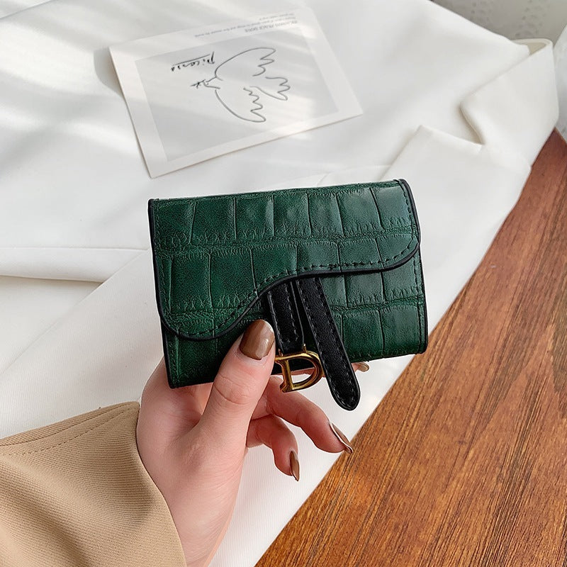Porte-carte en cuir texturé