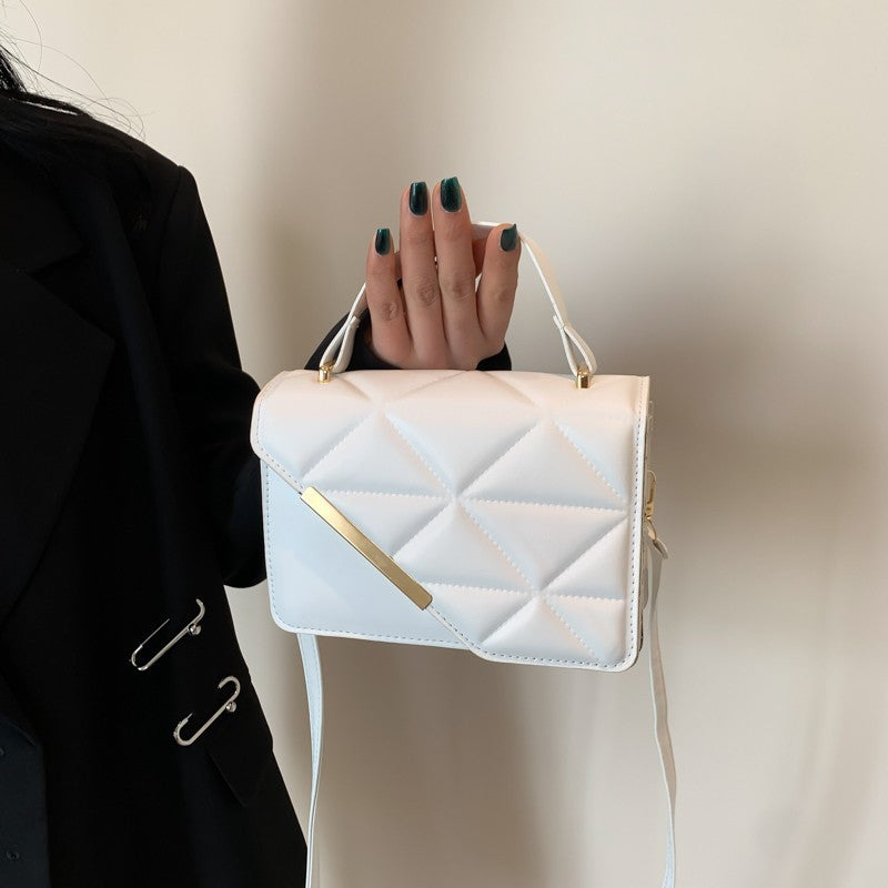 Sac à bandoulière en cuir matelassé