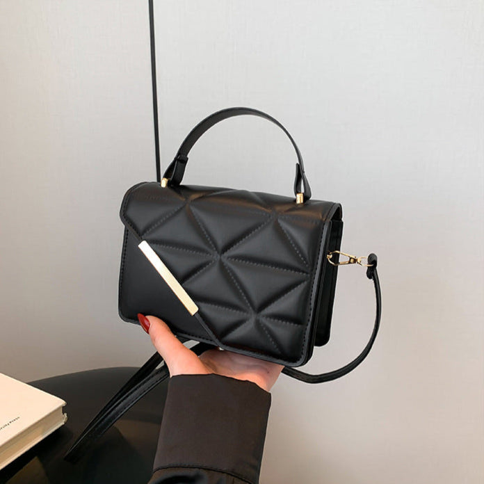 Sac à bandoulière en cuir matelassé