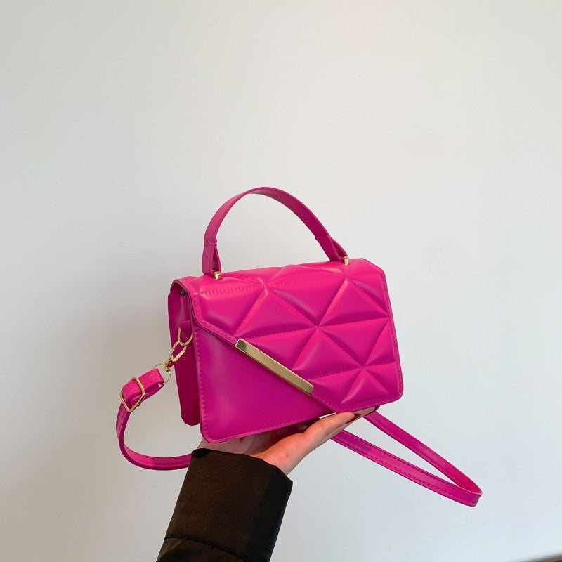 Sac à bandoulière en cuir matelassé