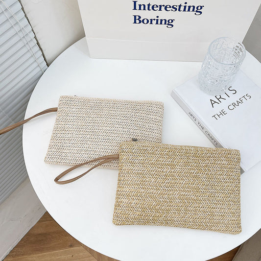 Pochette en fibre naturelle