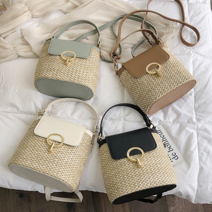 Sac à bandoulière en fibre naturelle