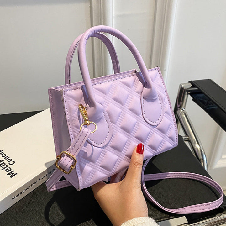 Sac à main en cuir matelassé