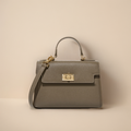 Sac à main en cuir grainé