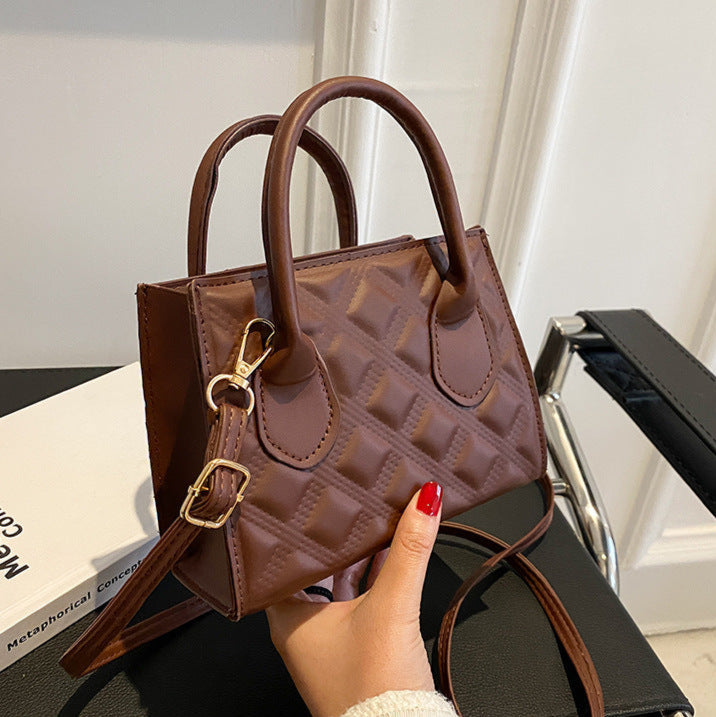 Sac à main en cuir matelassé