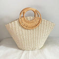 Grand sac à main en fibre naturelle