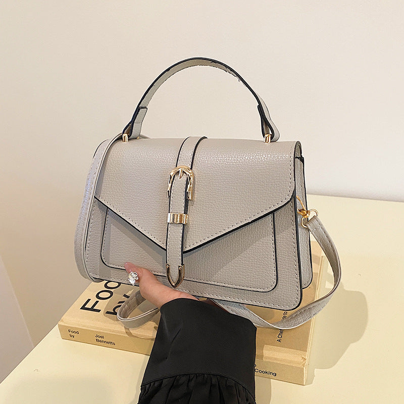 Sac à main en cuir grainé