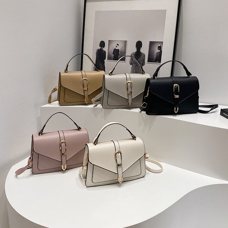 Sac à main en cuir grainé
