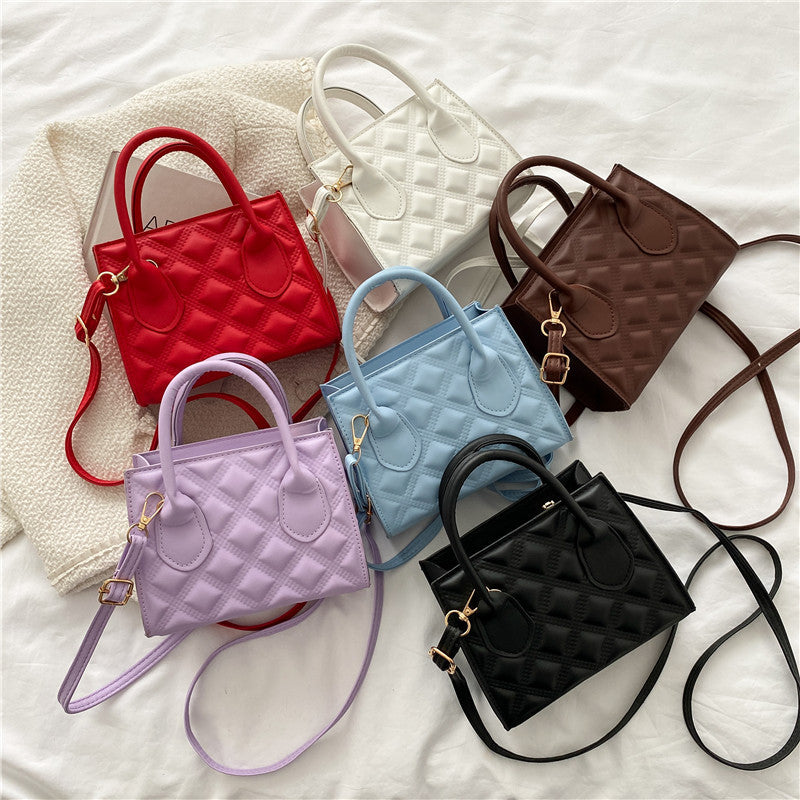 Sac à main en cuir matelassé