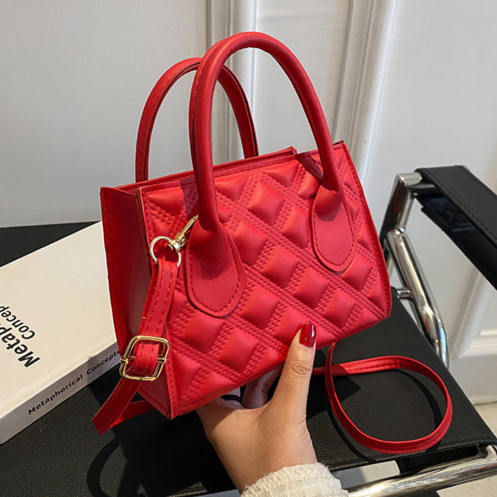 Sac à main en cuir matelassé