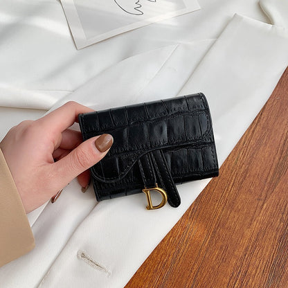 Porte-carte en cuir texturé