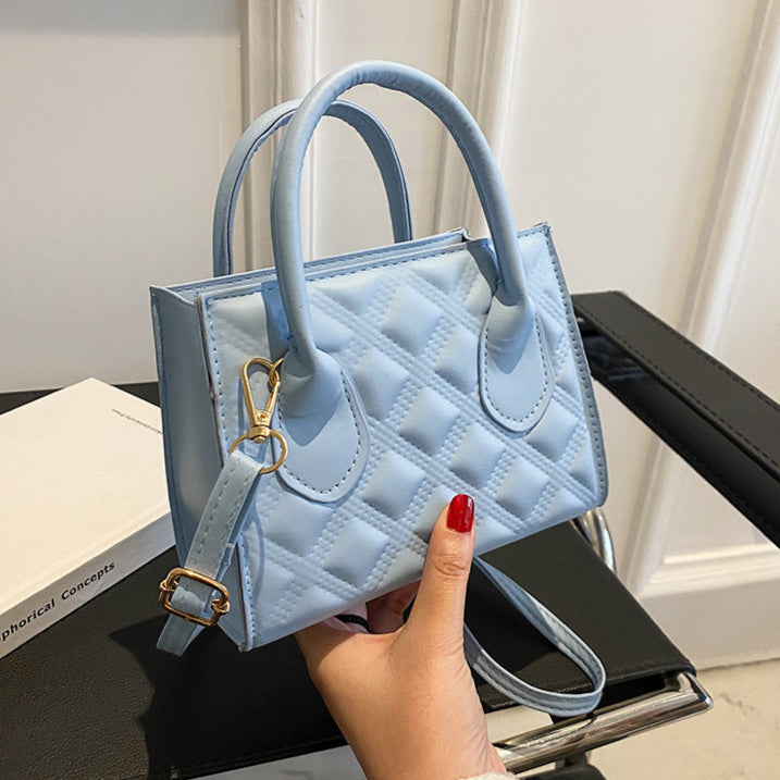 Sac à main en cuir matelassé