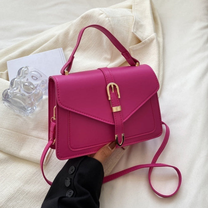 Sac à main en cuir lisse