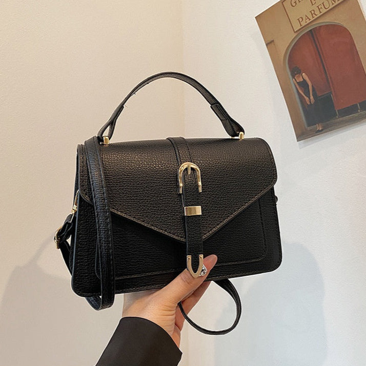 Sac à main en cuir grainé