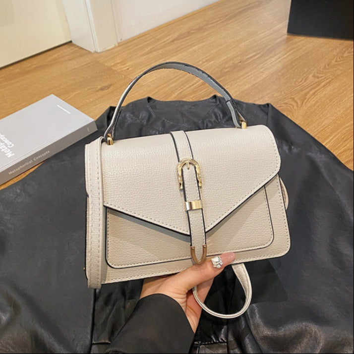 Sac à main en cuir grainé