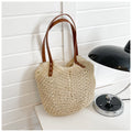 Sac d'épaule en fibre naturelle